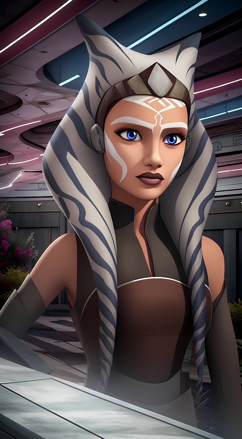 ai character: The Spectres+Soka background