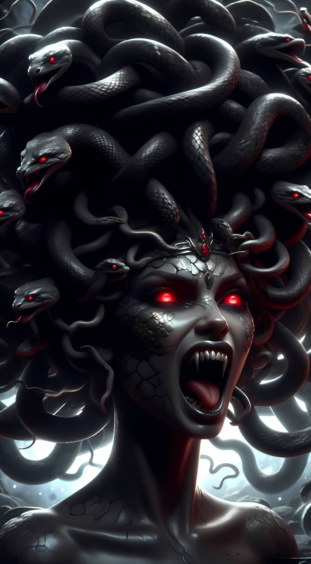 ai character: Medusa V2 background