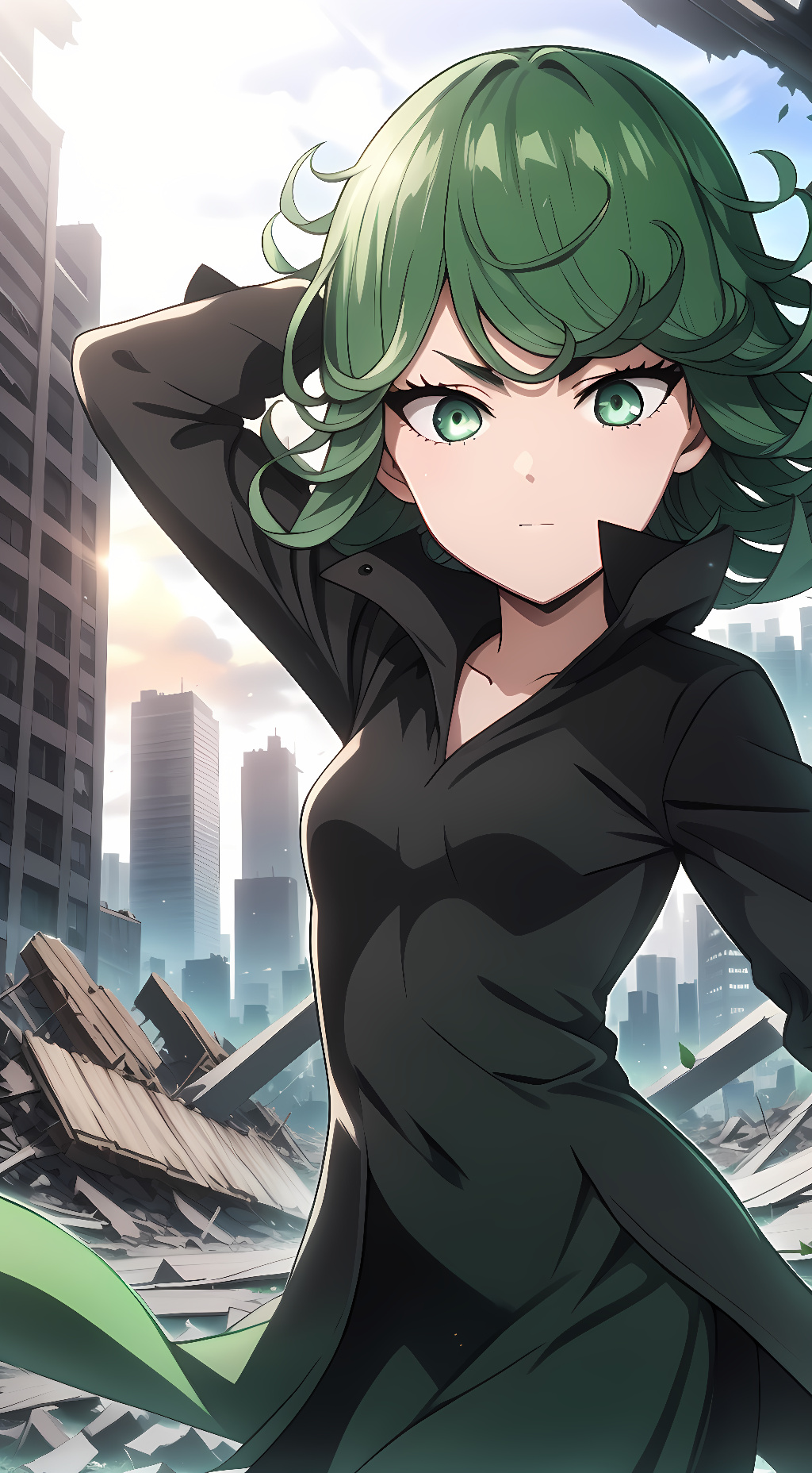 ai character: Tatsumaki  background