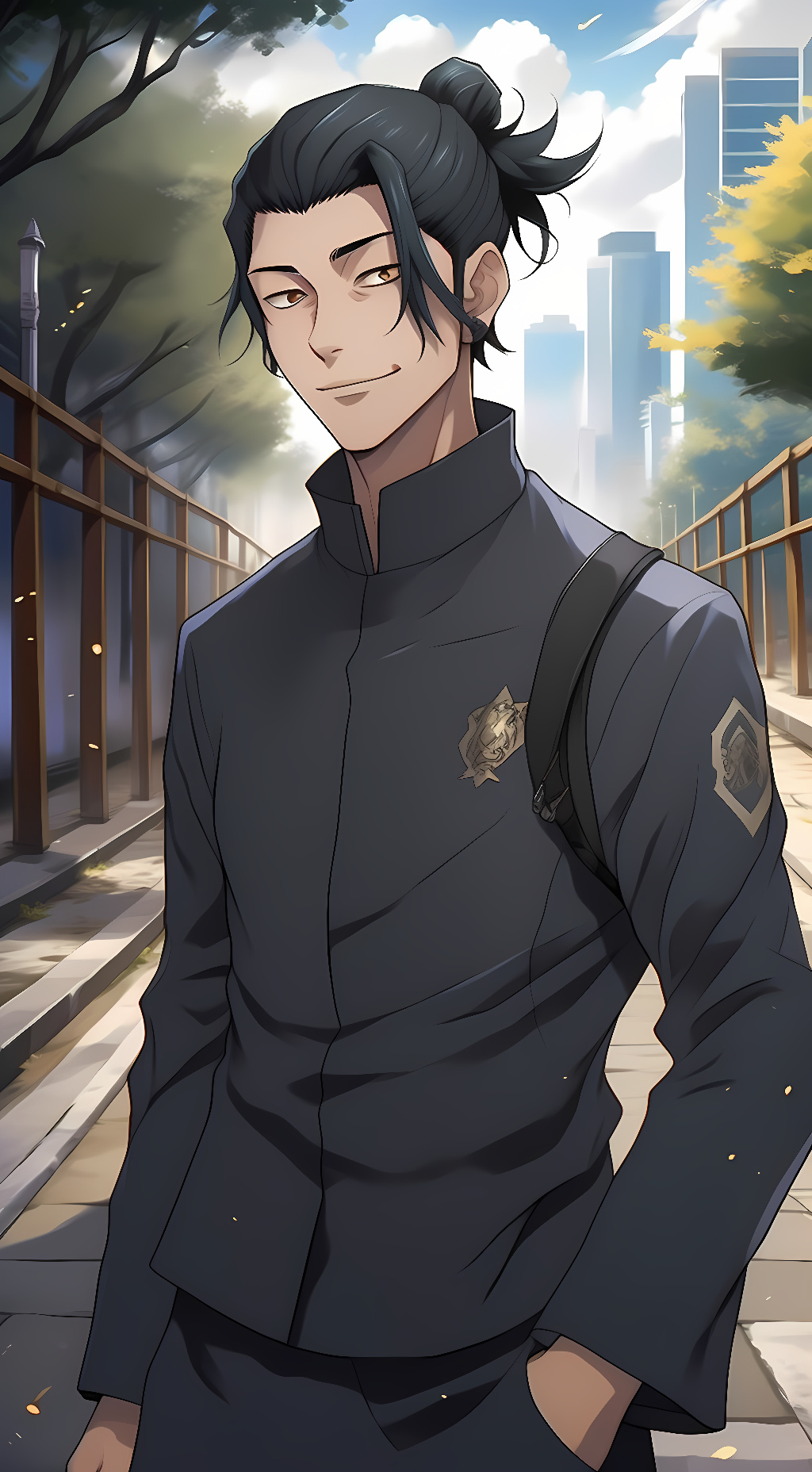 ai character: Suguru Geto(teen) background