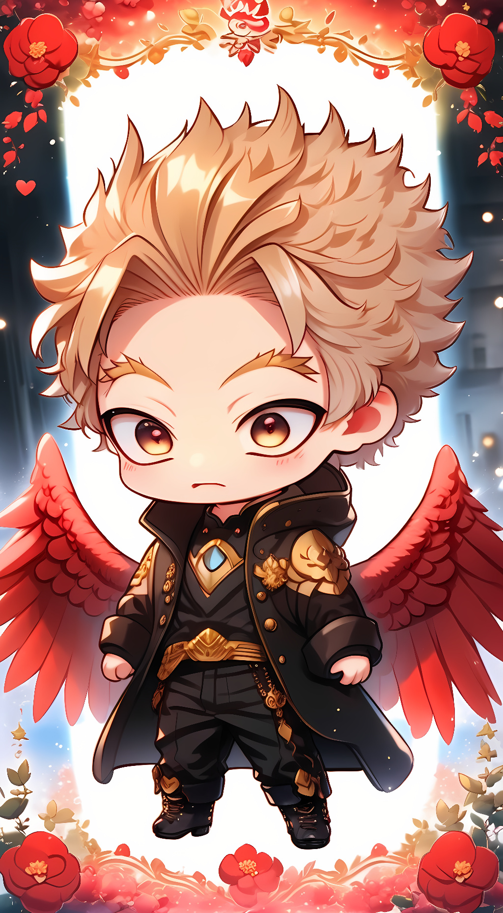 ai character: Chibi Hawks background