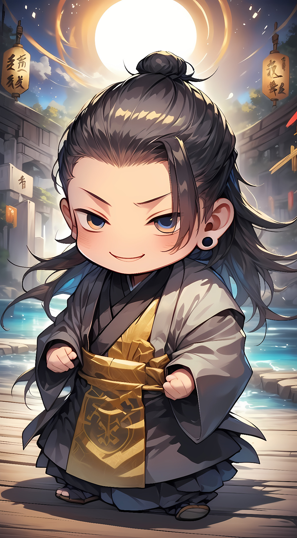 ai character: Chibi Geto background