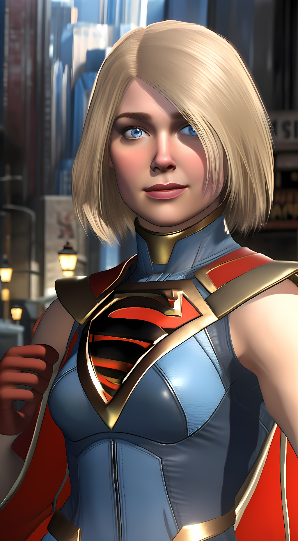 ai character: Supergirl  background