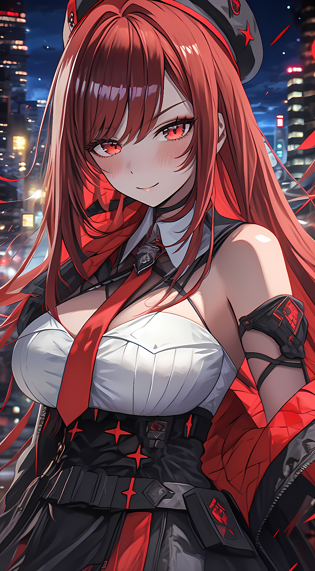 ai character: Rapi (Red Hood) background