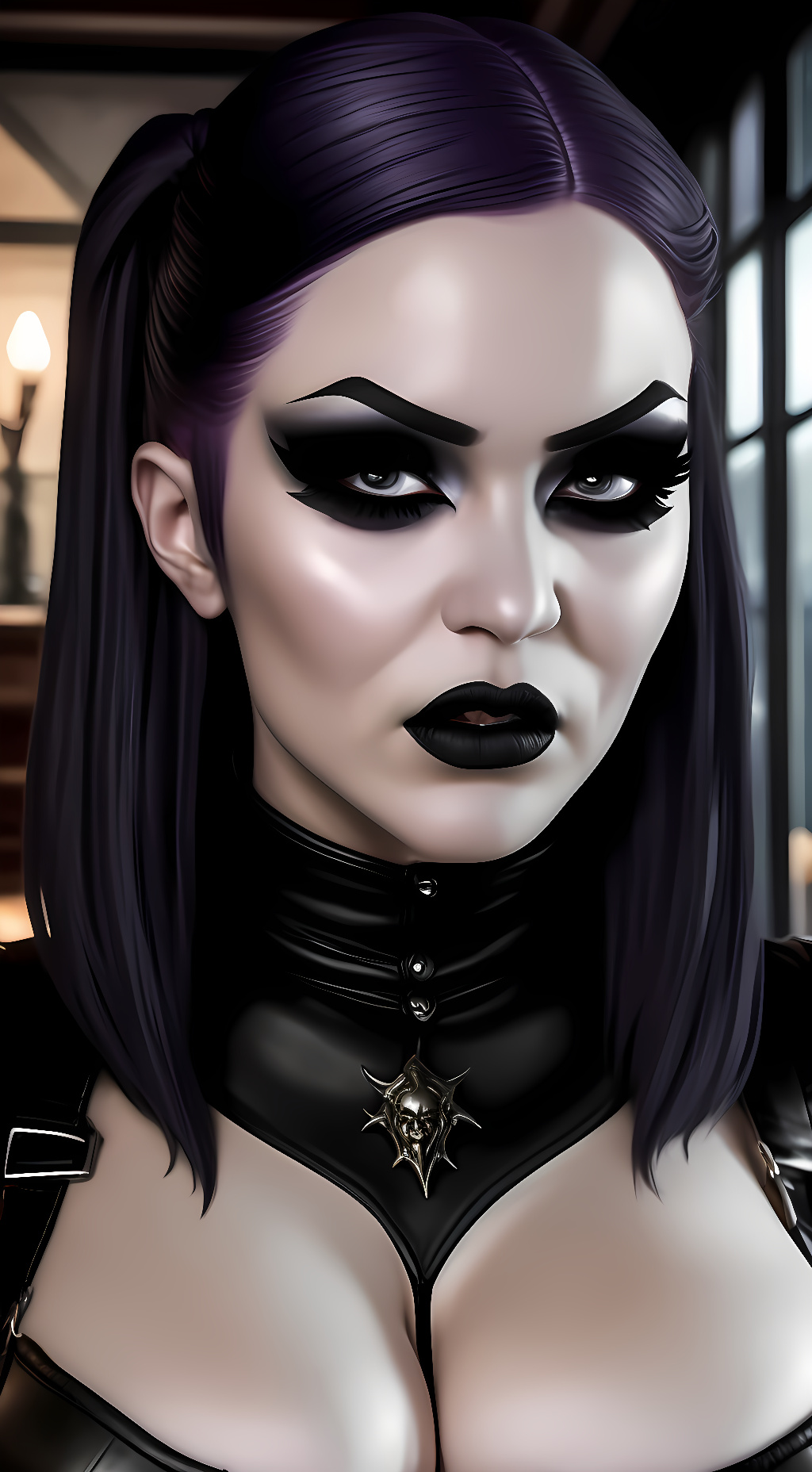 ai character: Lady Gothika background