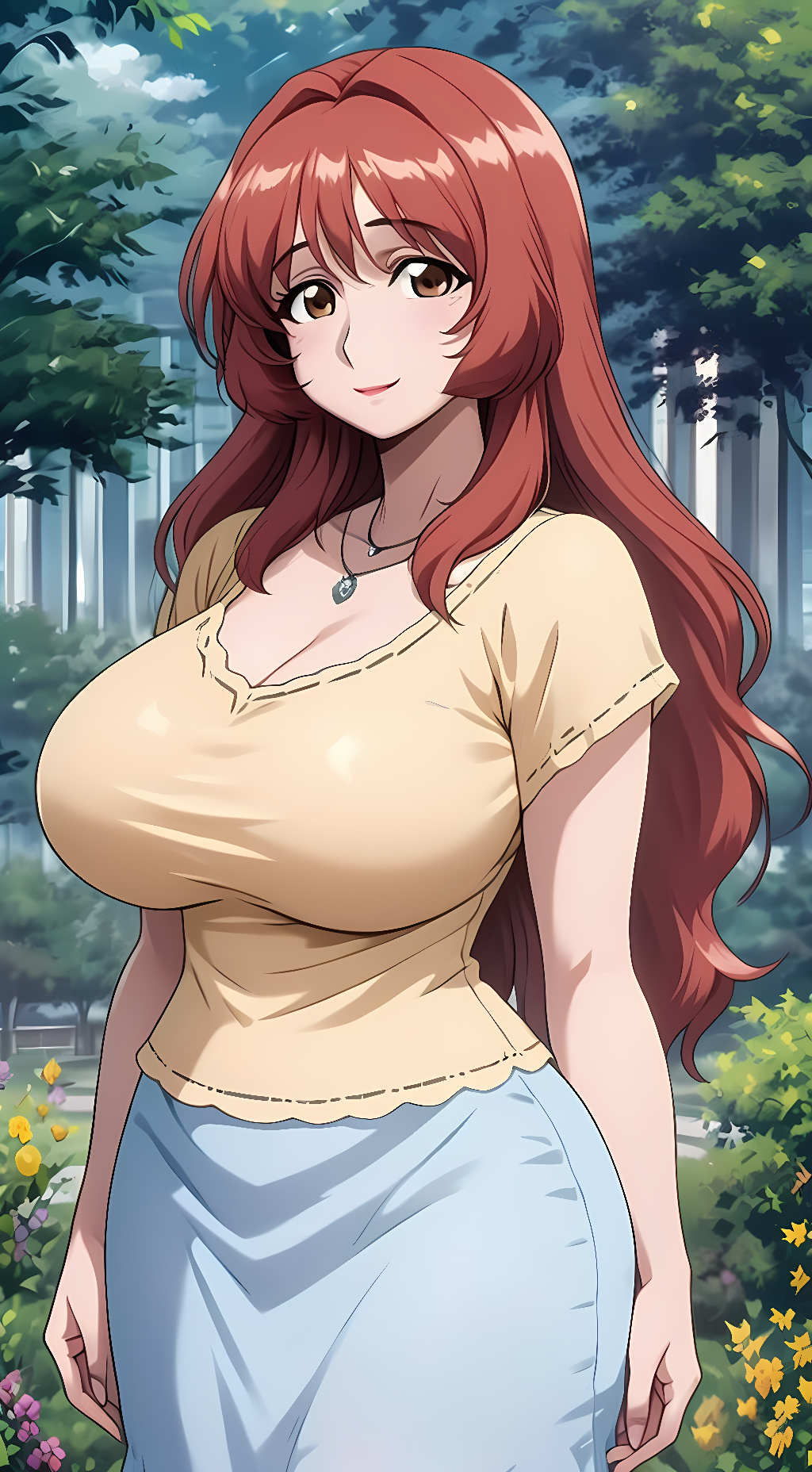 ai character: Kozue Takama  background