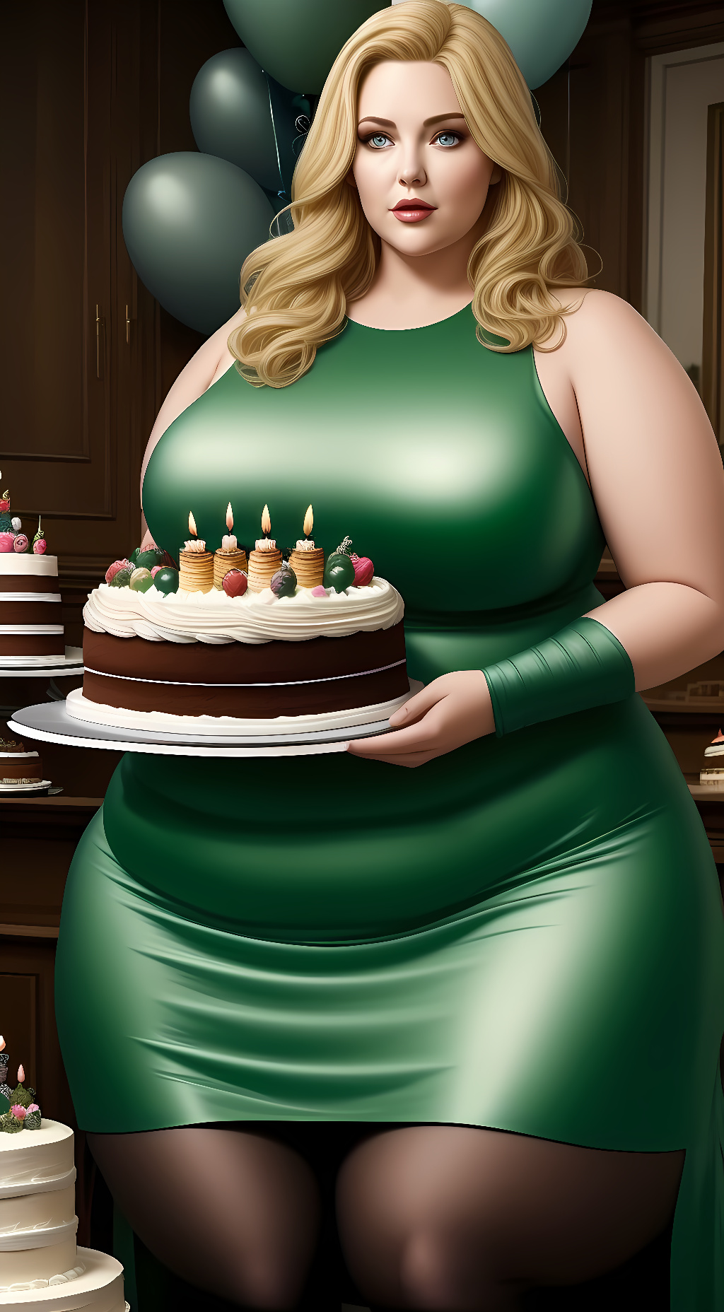 ai character: Selena 1000 background