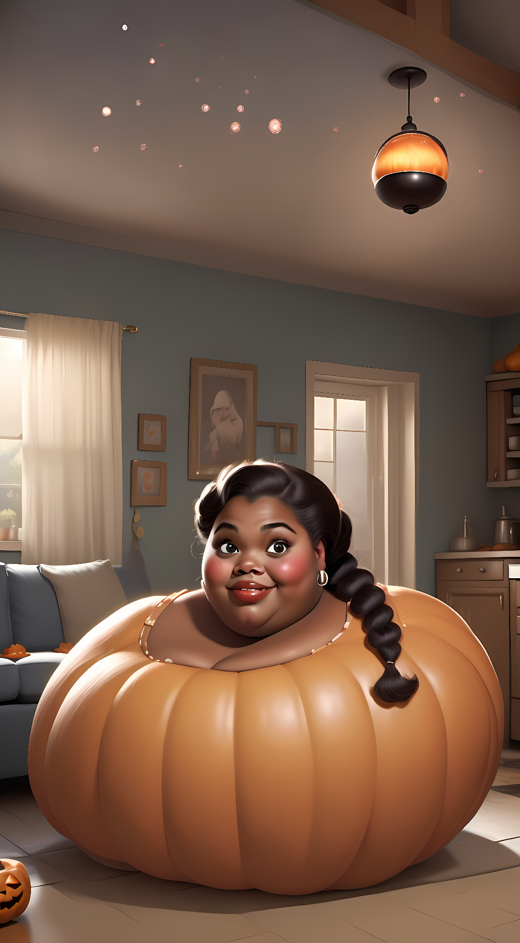 ai character: Pumpkin Kianna background