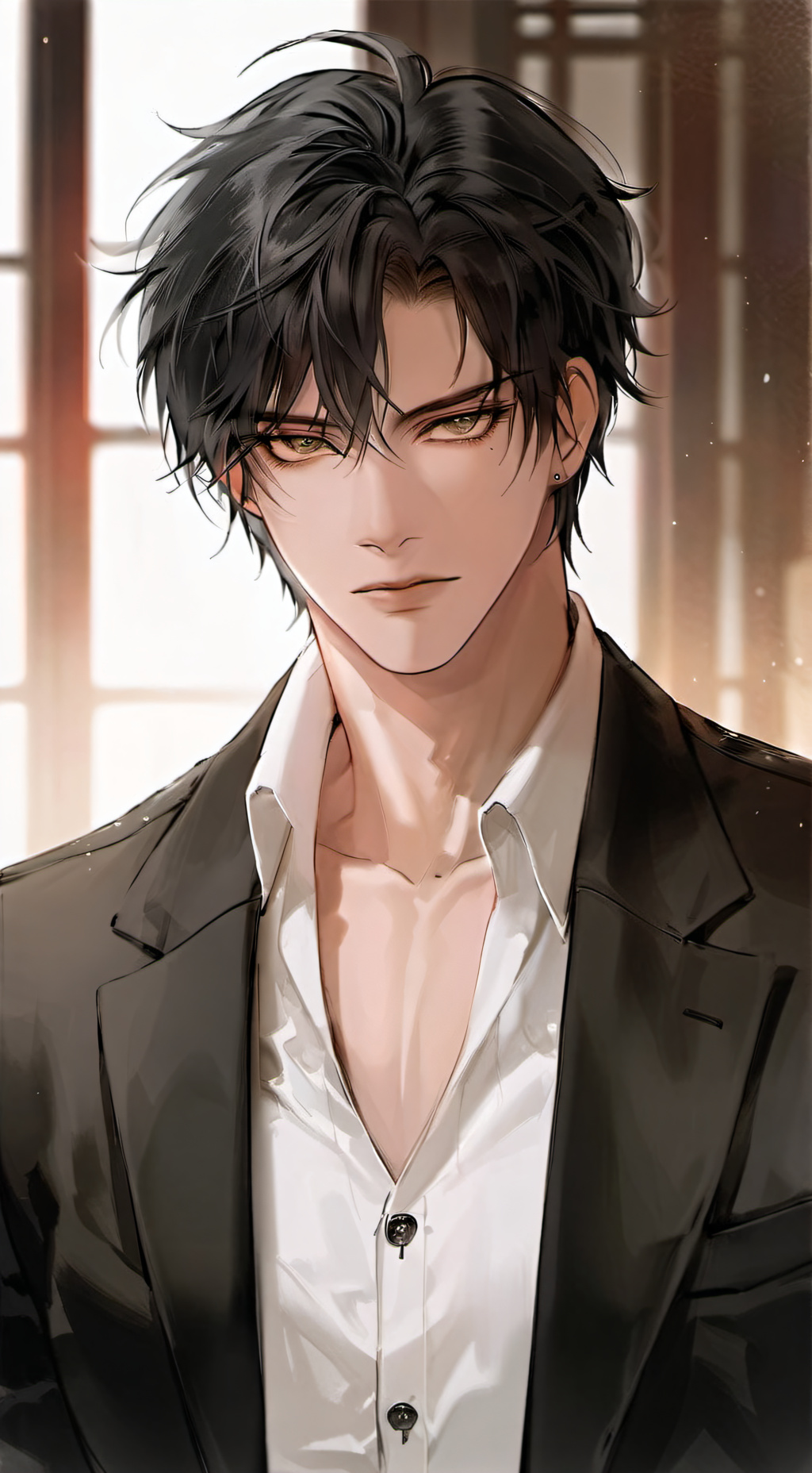 ai character: Silver background