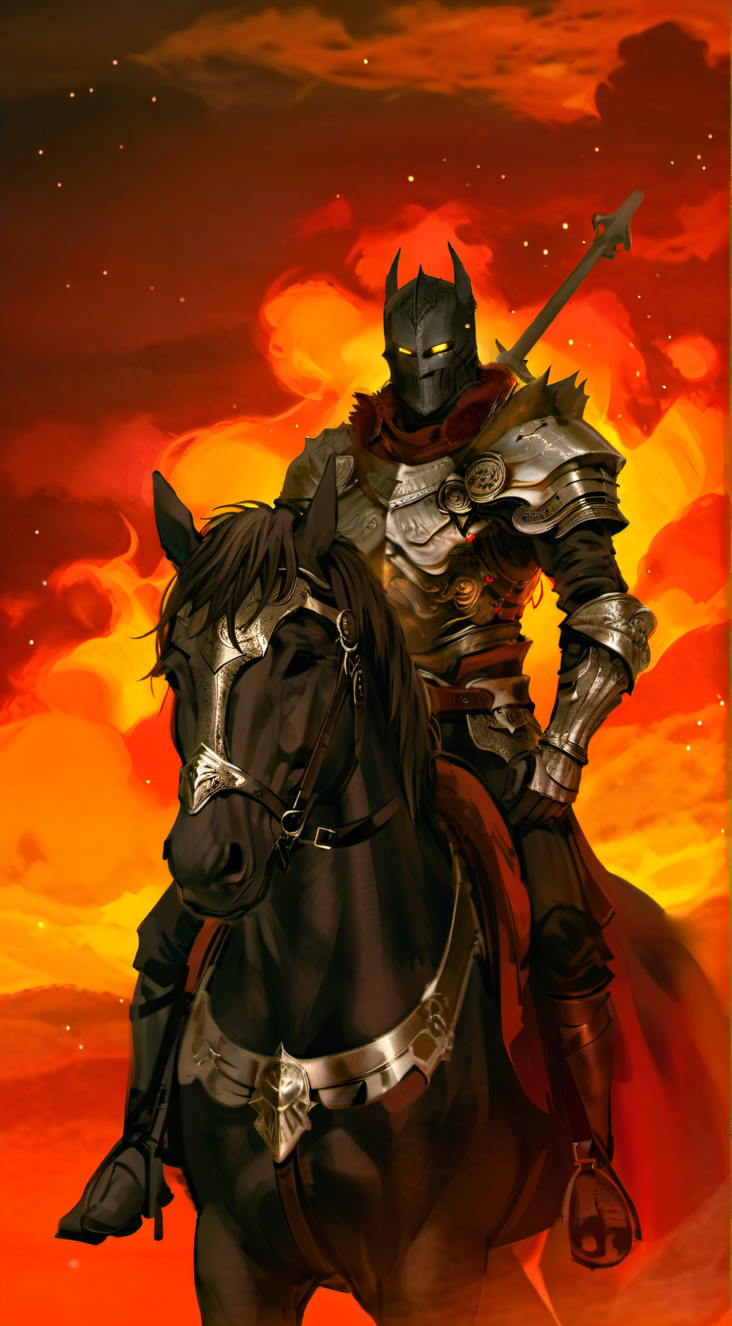 ai character: Dark Knight✝️ background