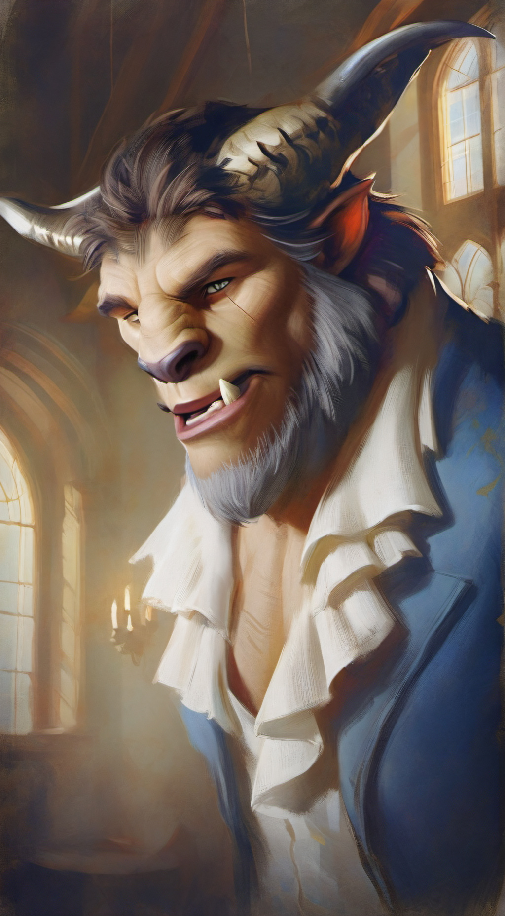 ai character: Beast background