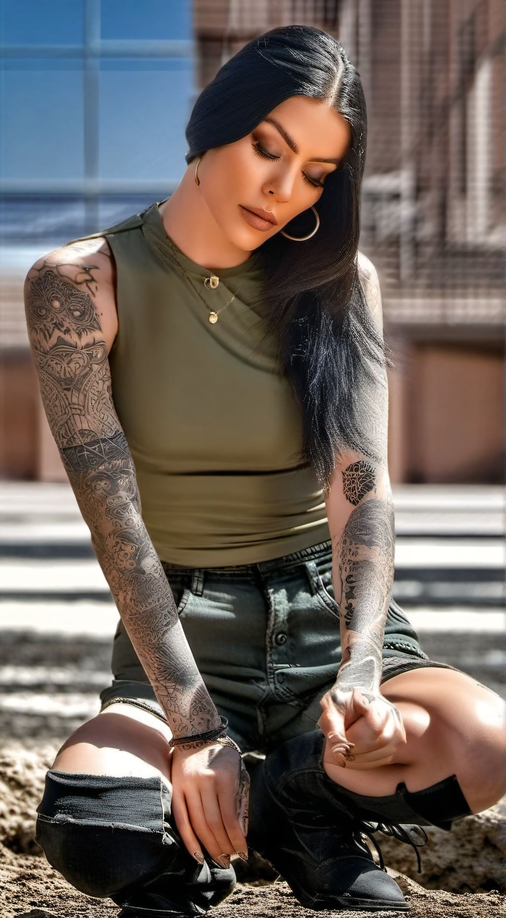 ai character: "Sweet" Maddy background