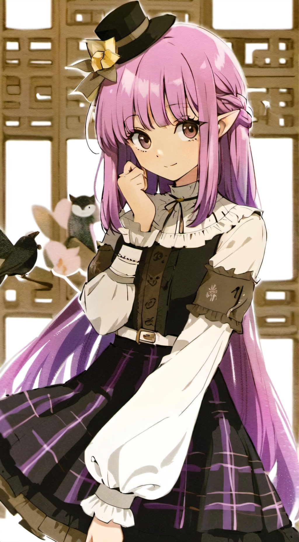 ai character: Evelyn De Sainte  background