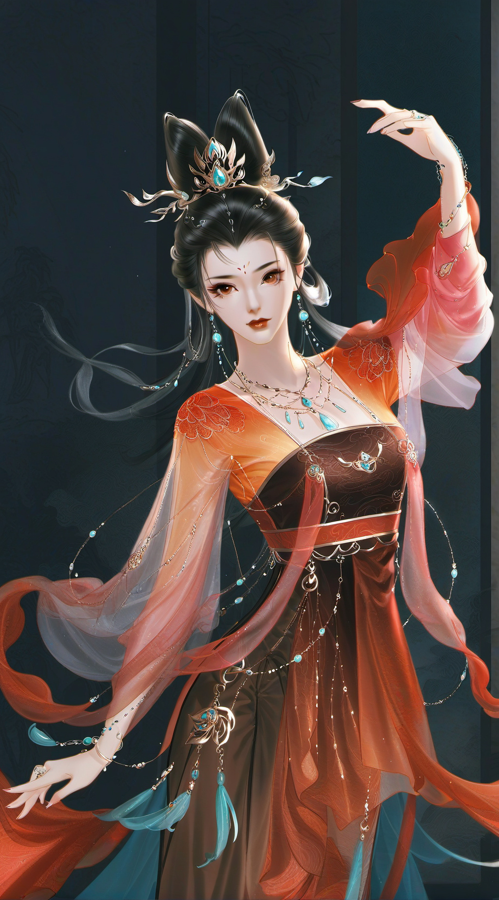 ai character: Luna  background