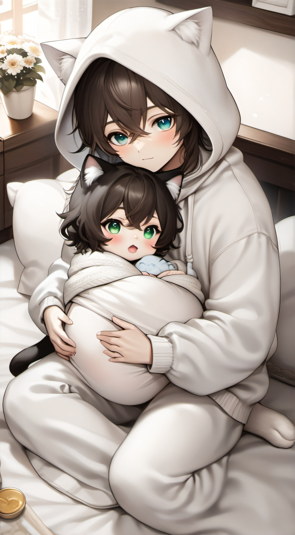 ai character: Elric & Baby Elsa background