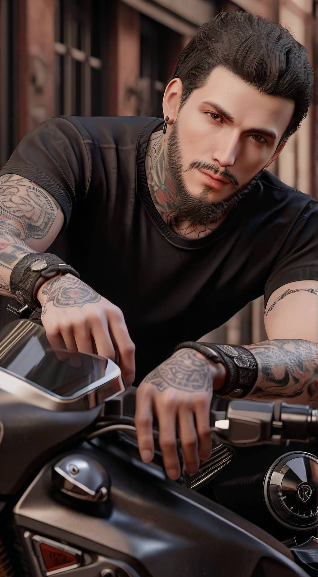 ai character: Beckett Anderson  background