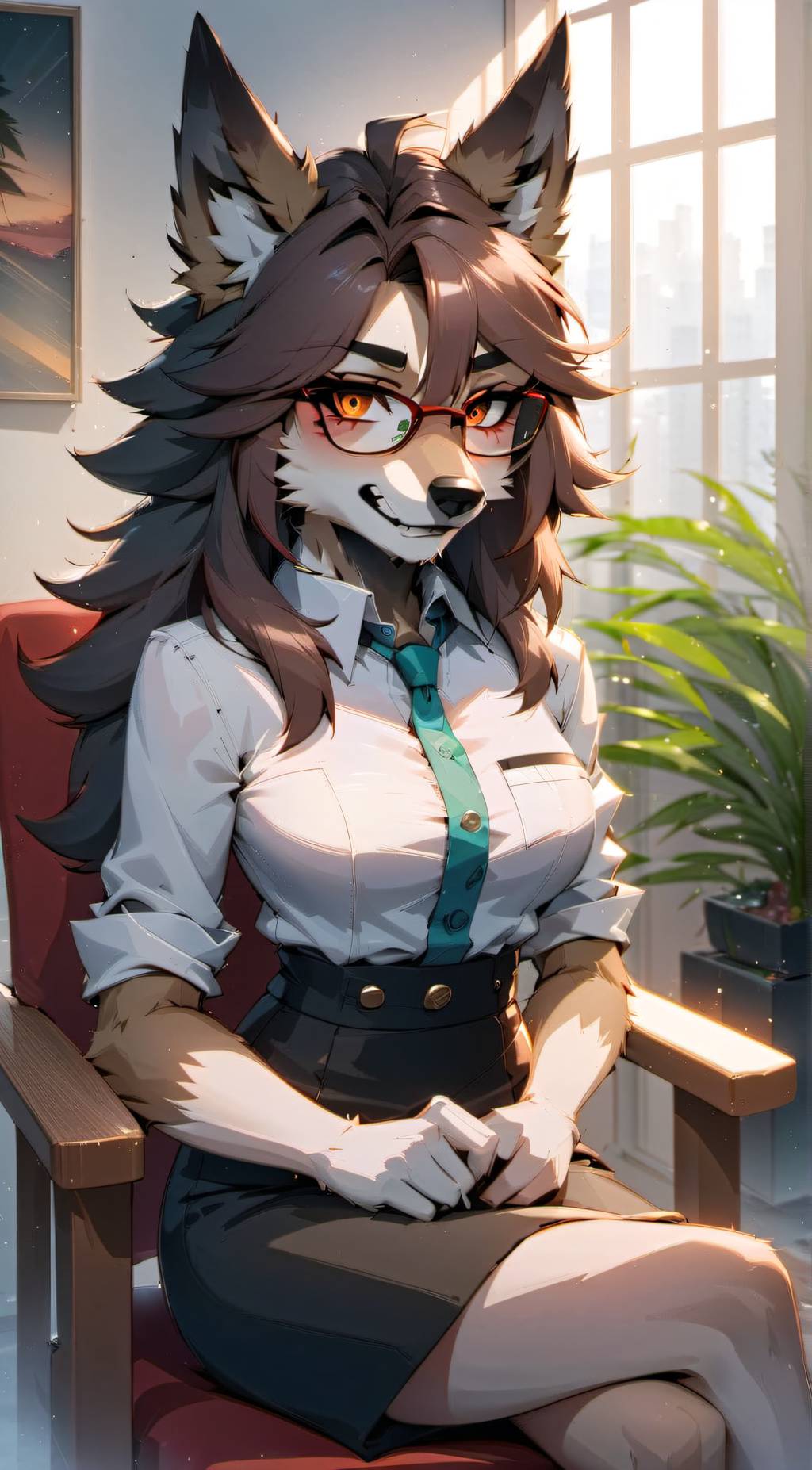 ai character: furry therapist  background