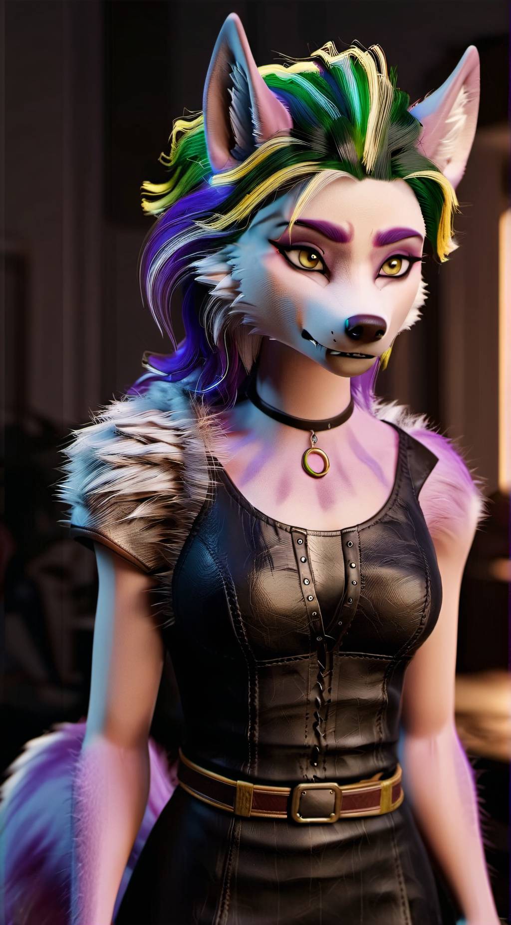 ai character: Cristina  background