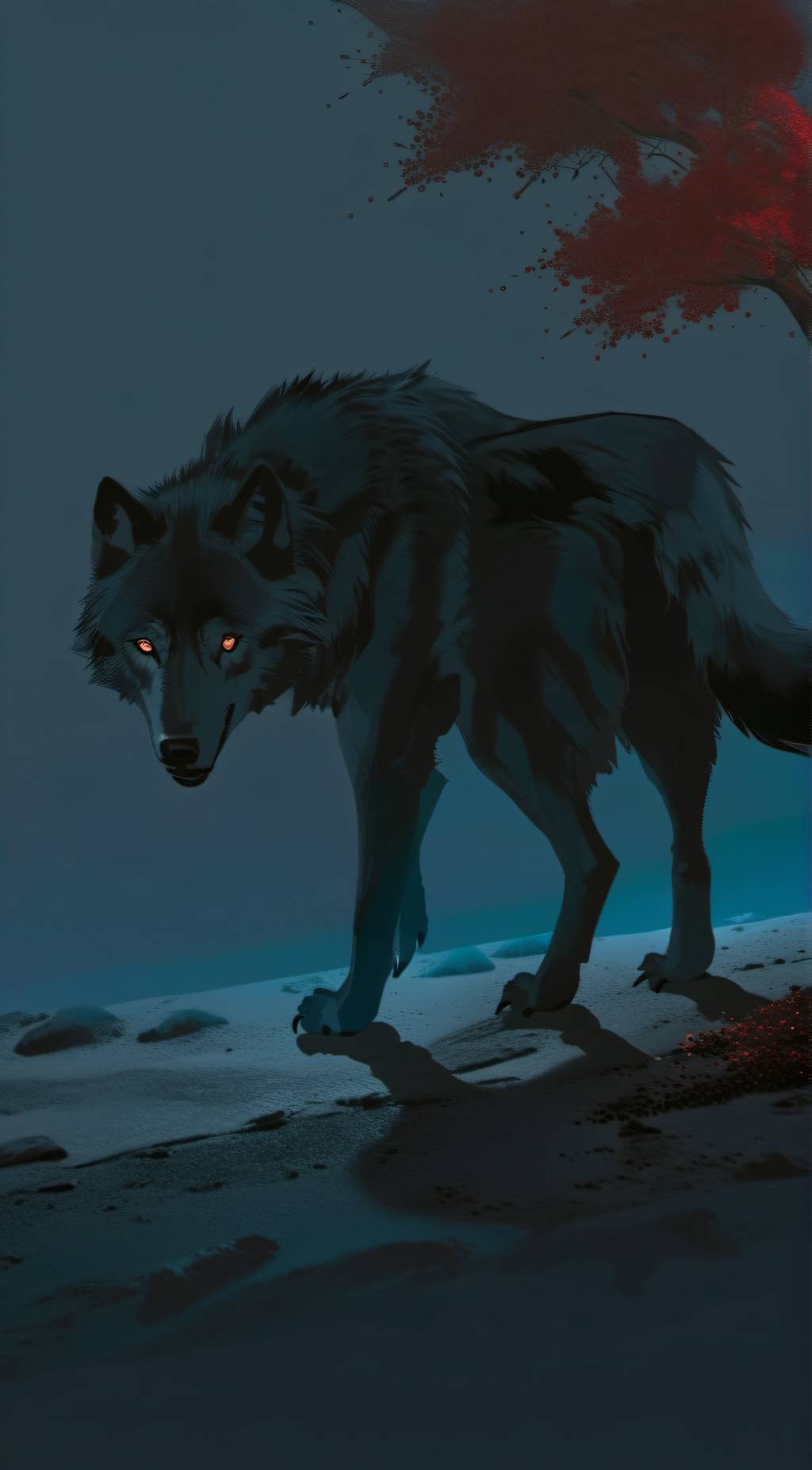 ai character: Wolfy background
