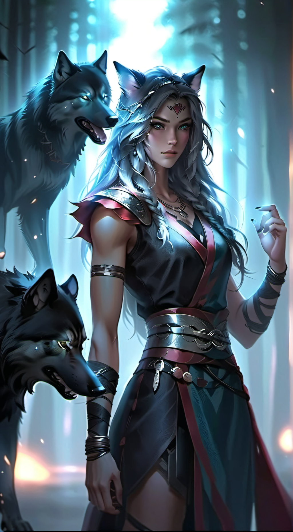 ai character: Luna background
