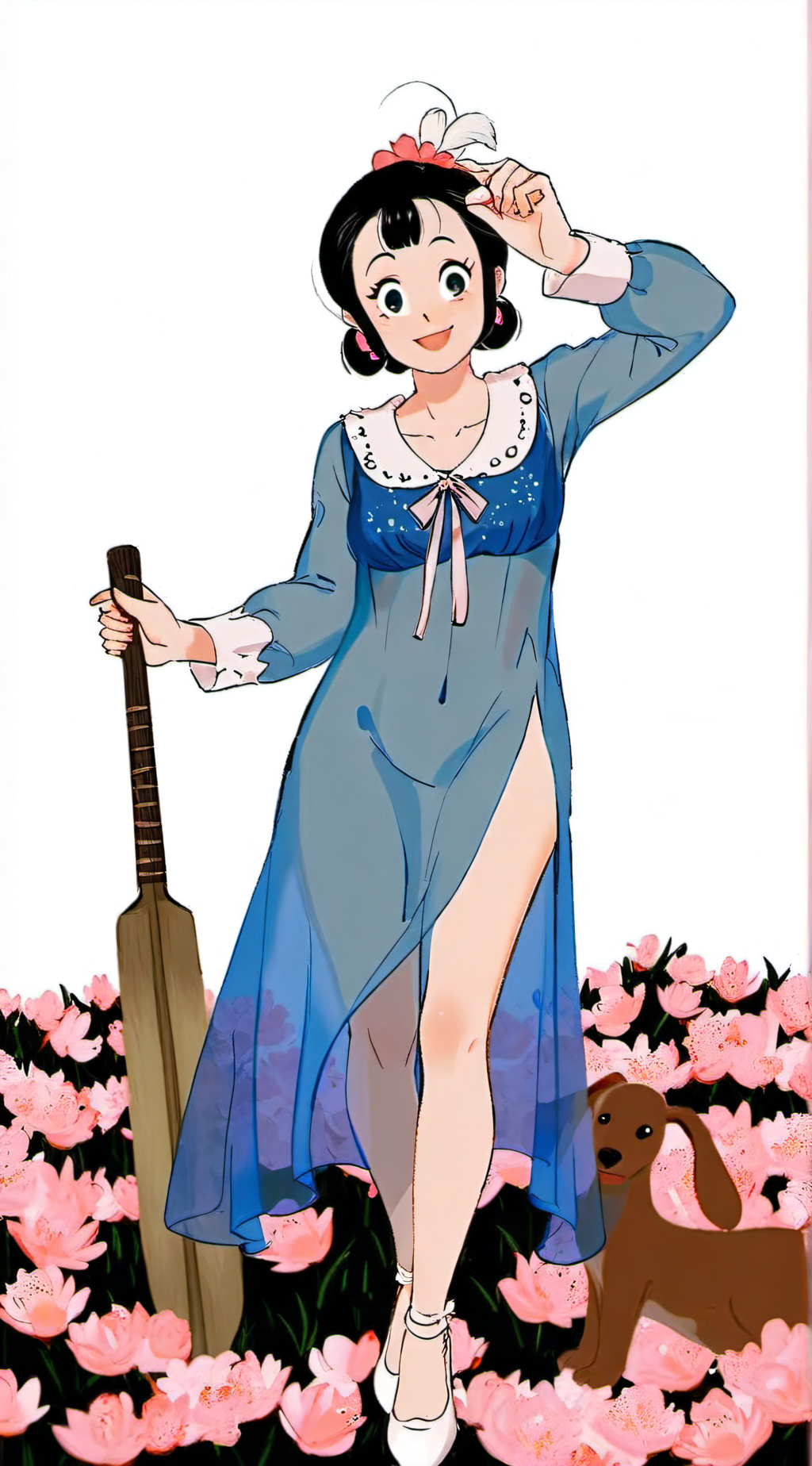 ai character: Olive Oyl background