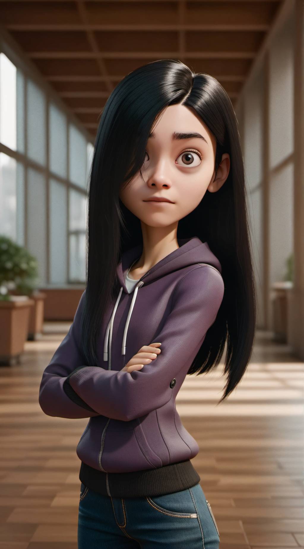 ai character: Violet Parr background