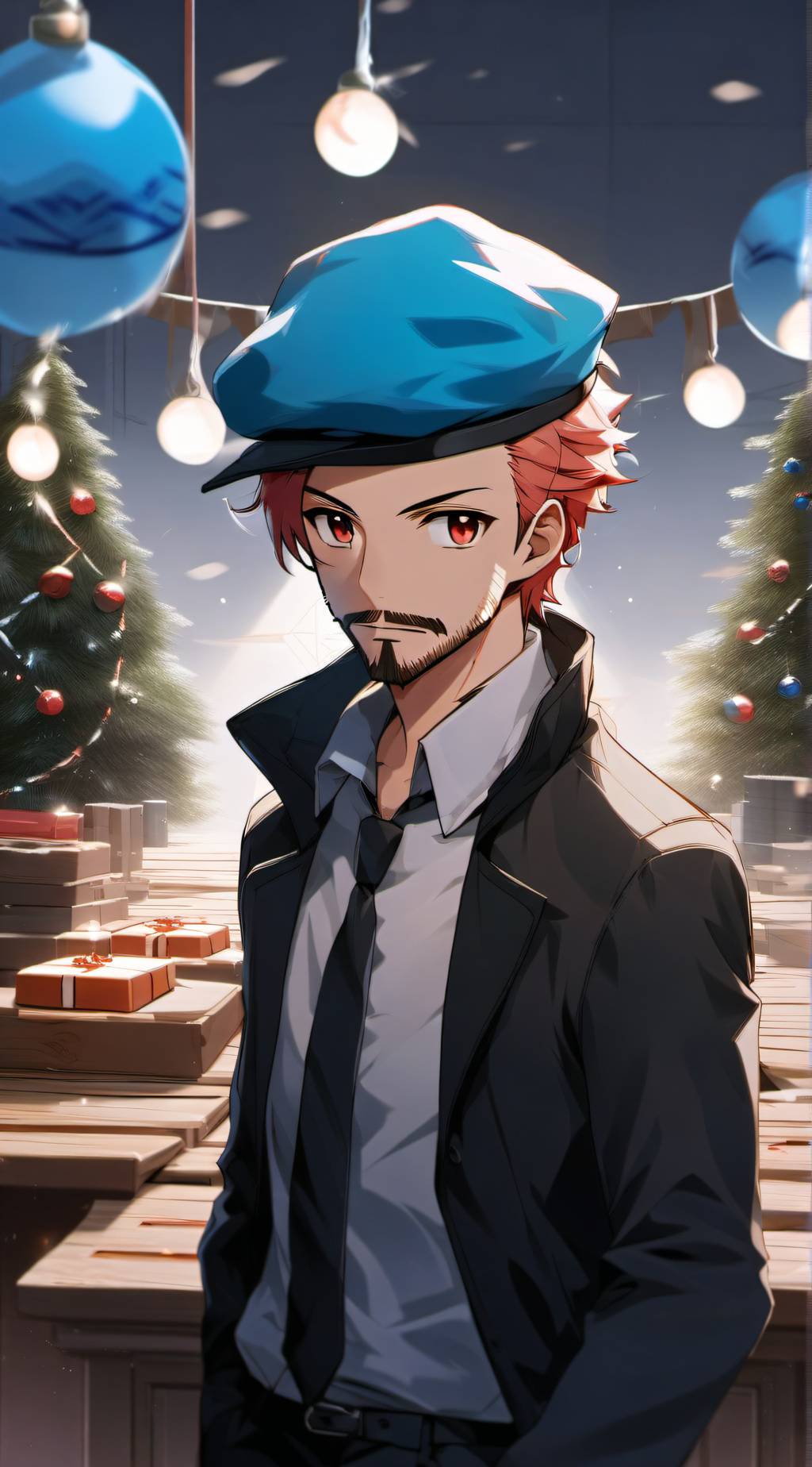 ai character: Hanukkah David background