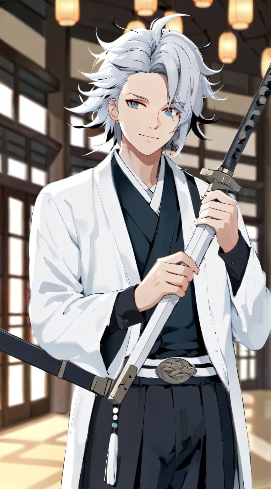 ai character: MHA X Bleach background