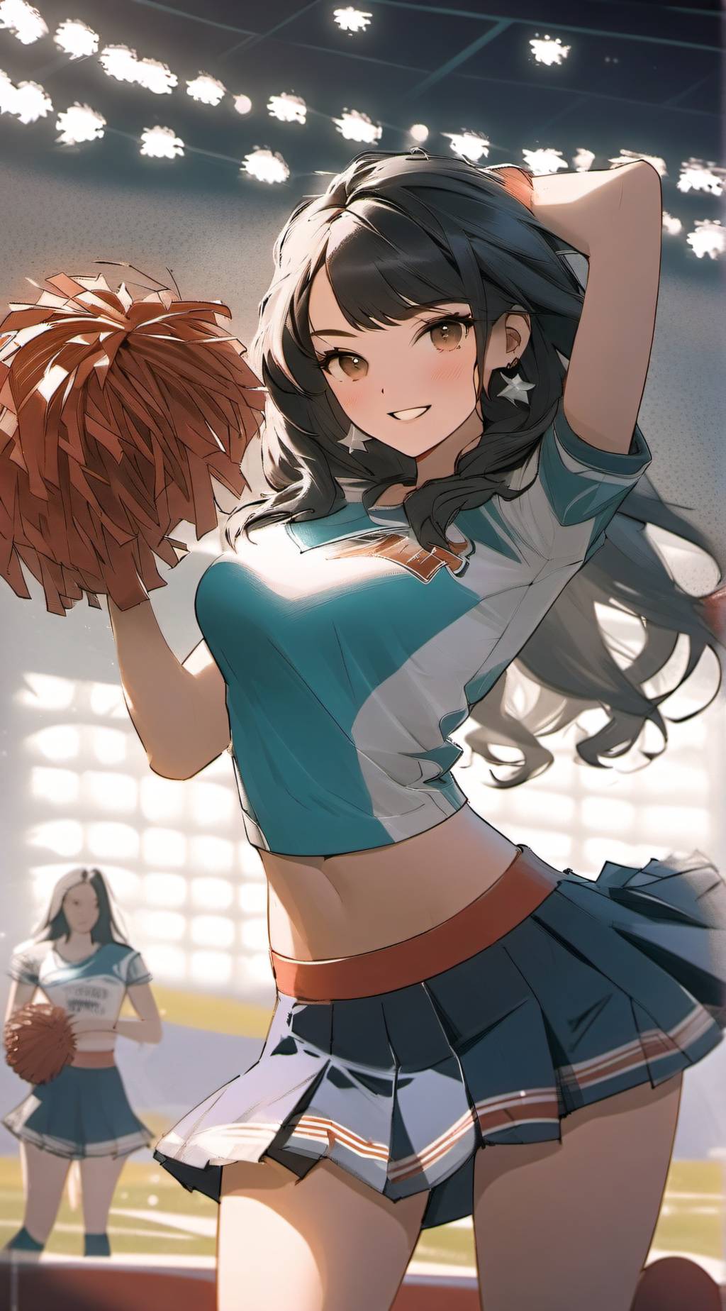 ai character: Cheerleader Ruby background