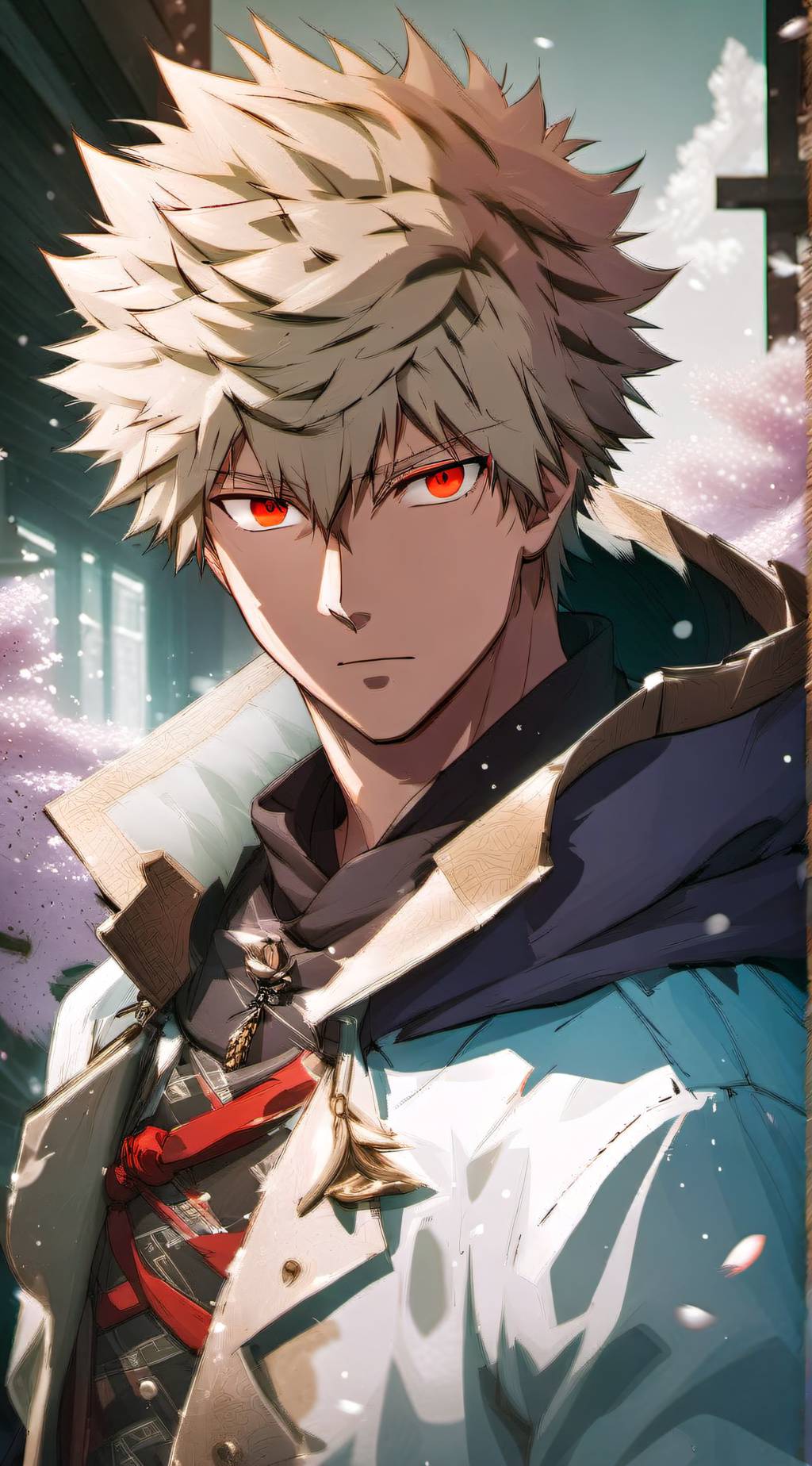 ai character: Katsuki Bakugou background