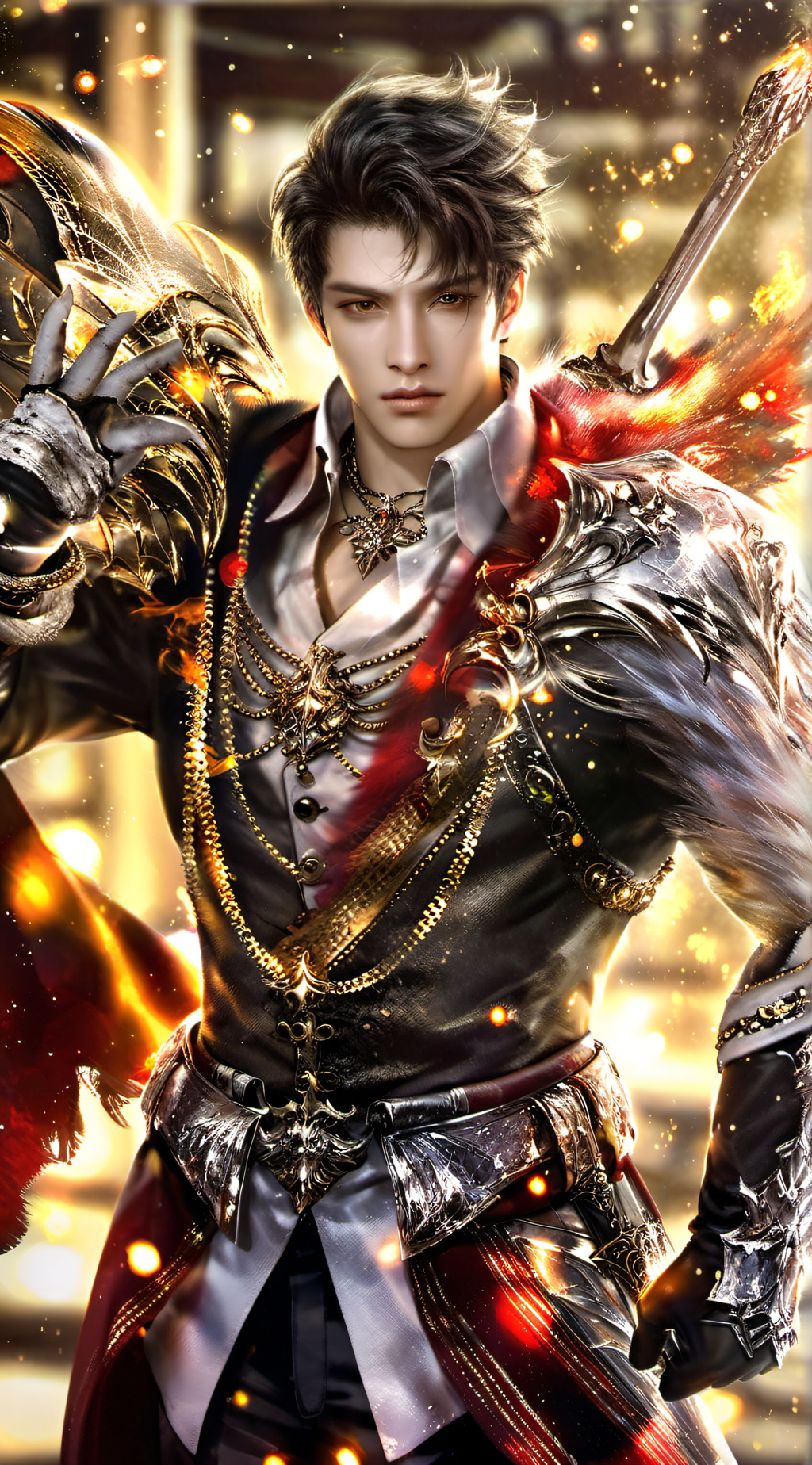 ai character: Phoenix  background