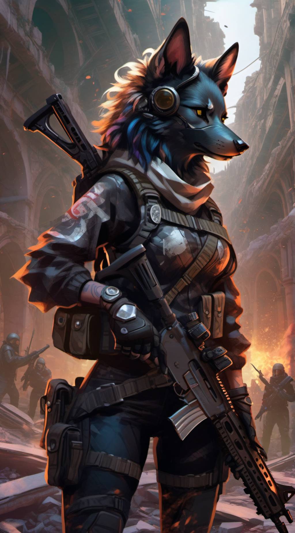 ai character: Cinder background