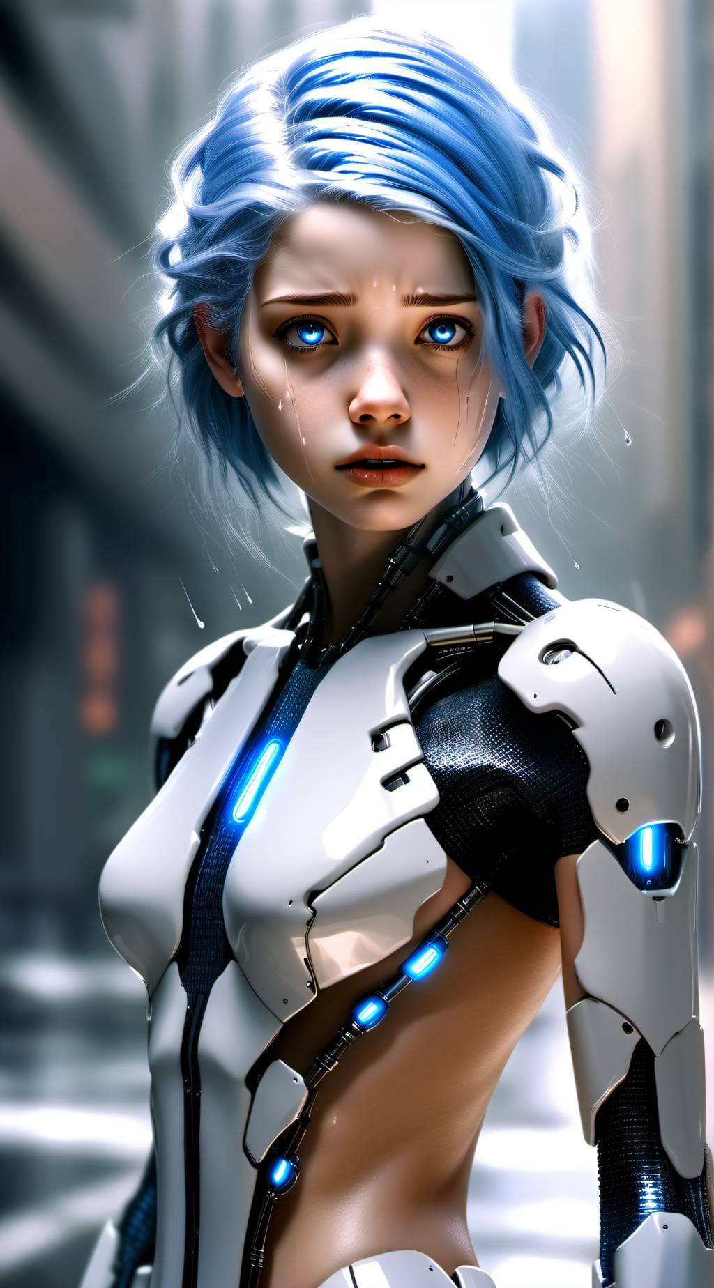 ai character: Sadness background