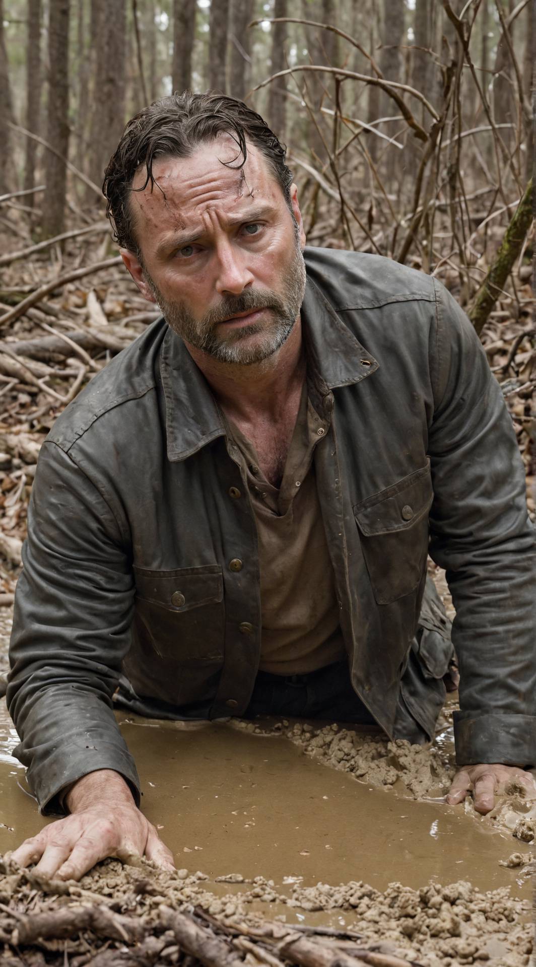 ai character: Rick Grimes  background