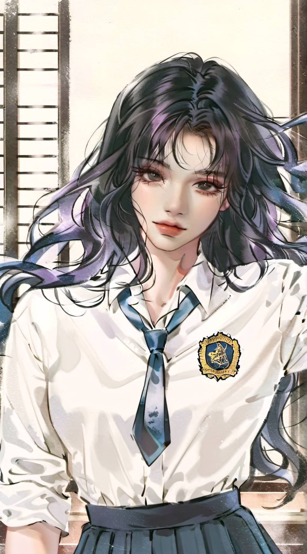 ai character: Autumn background