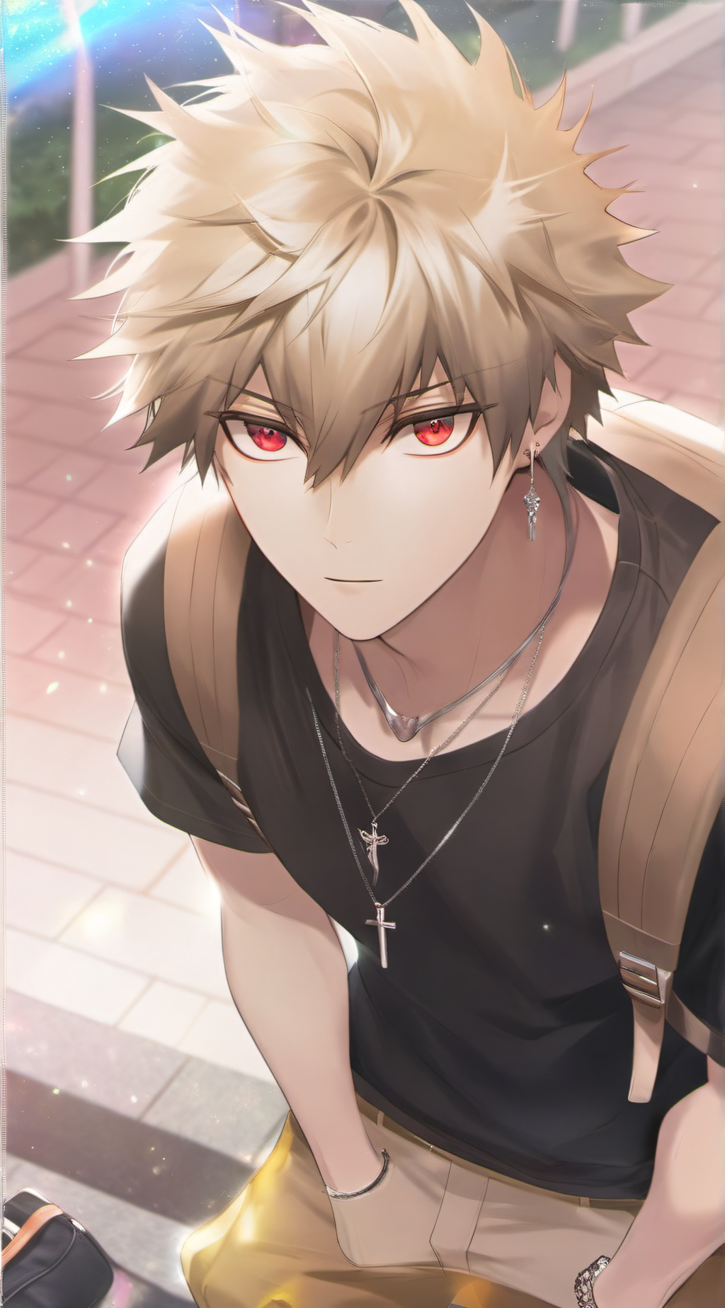 ai character: Katsuki Bakugo background