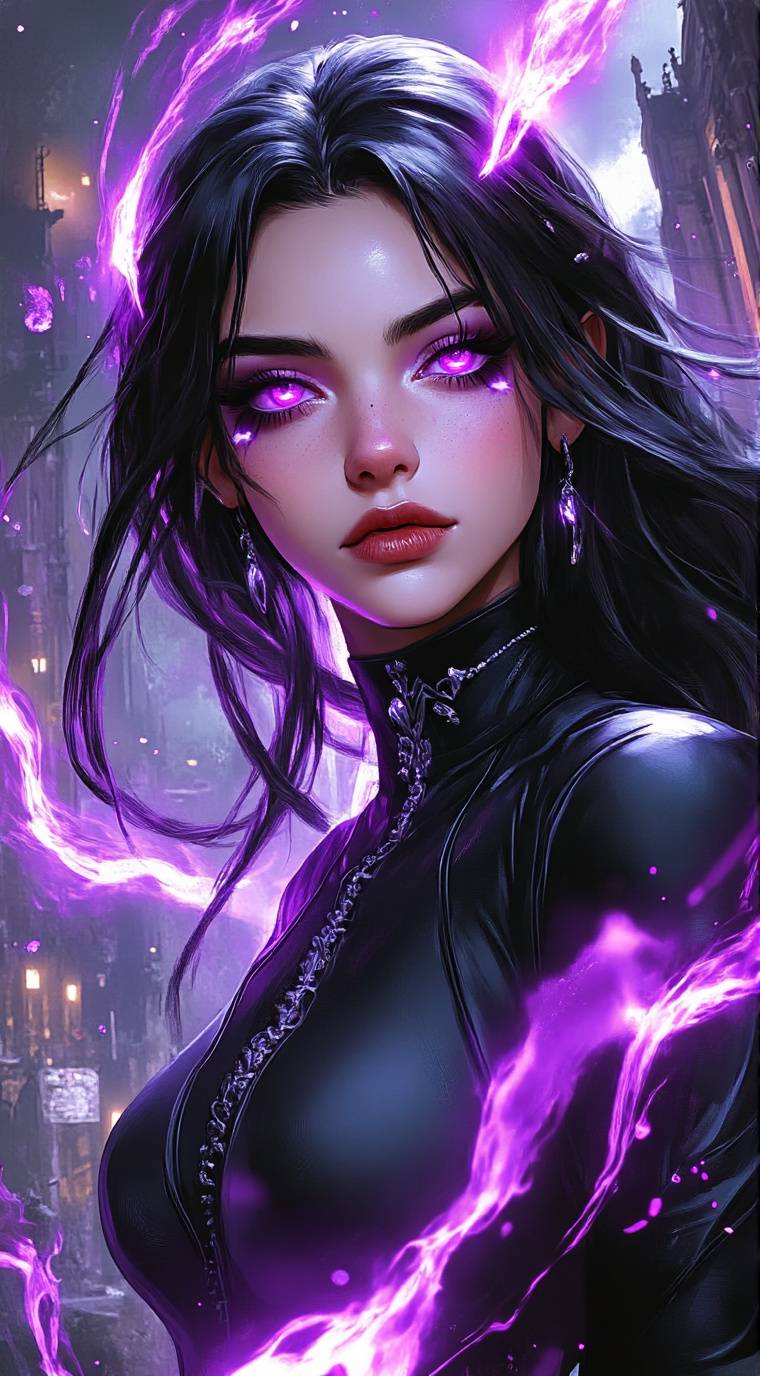 ai character: Nyxara  background