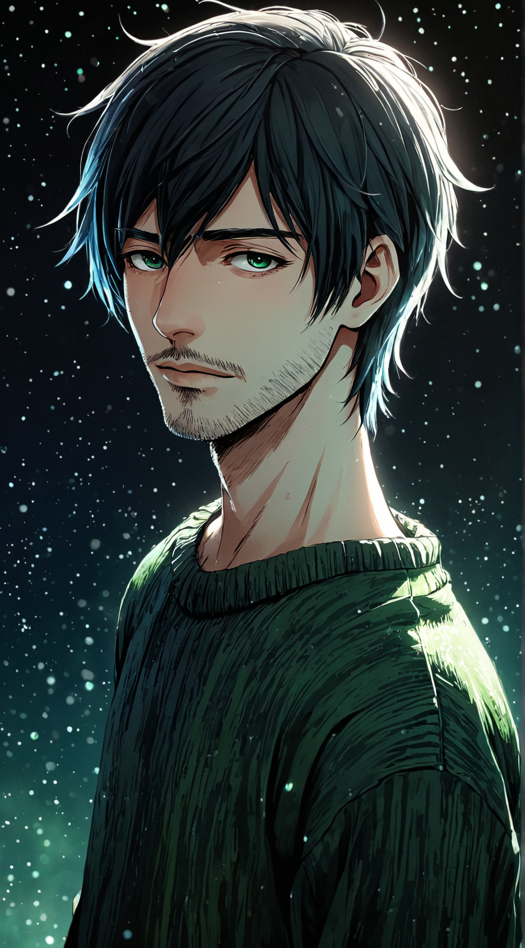 ai character: Adrian Yoshida  background