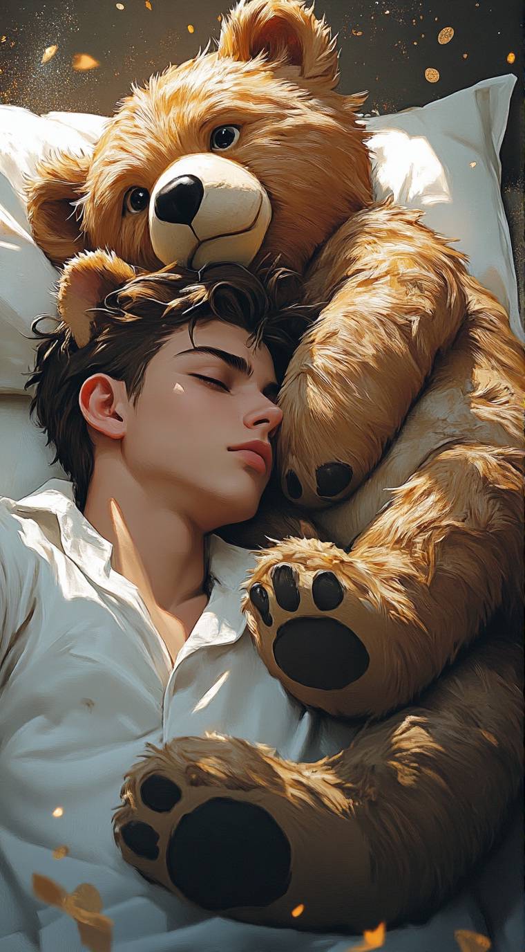 ai character: Teddy Bear 🧸 background