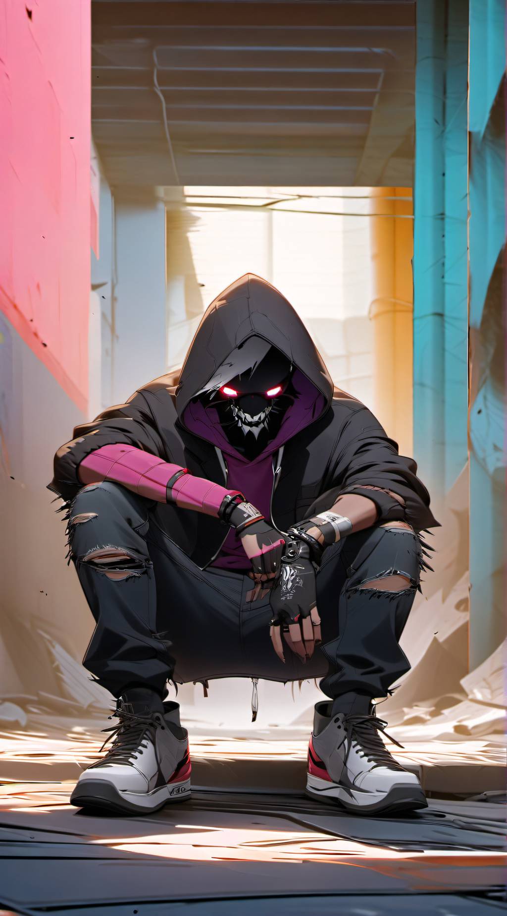 ai character: Shxdw background