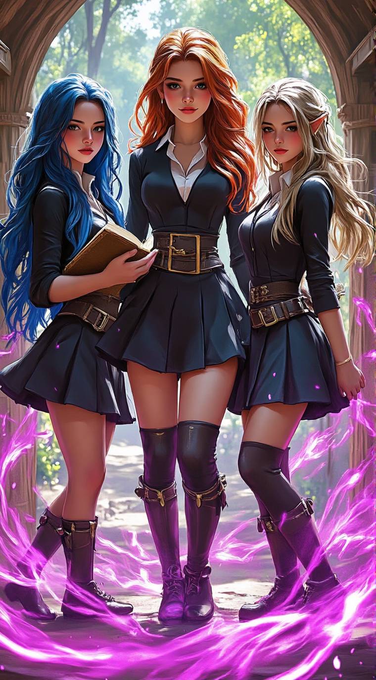 ai character: Hexed Harmony background
