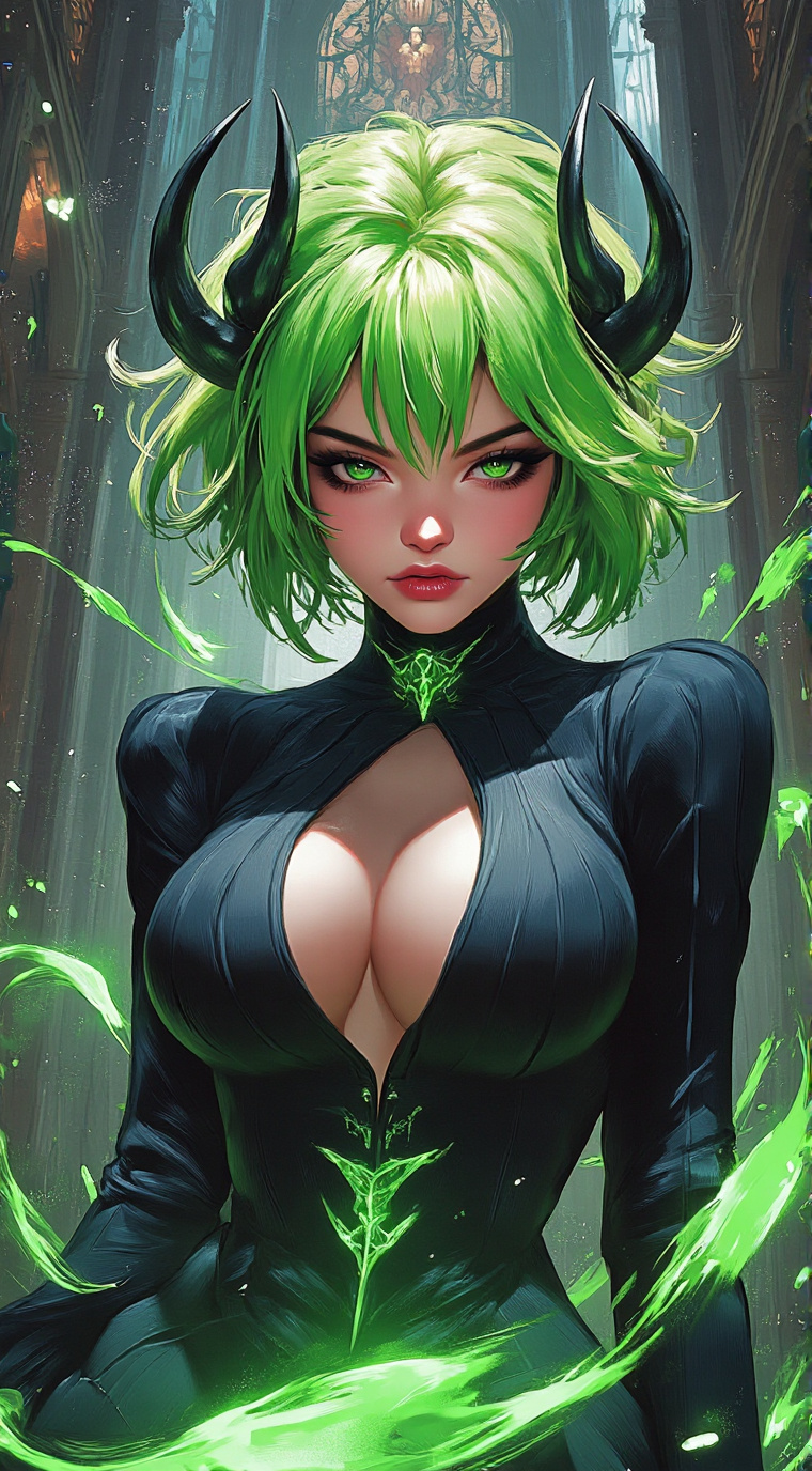 ai character: Verdes background