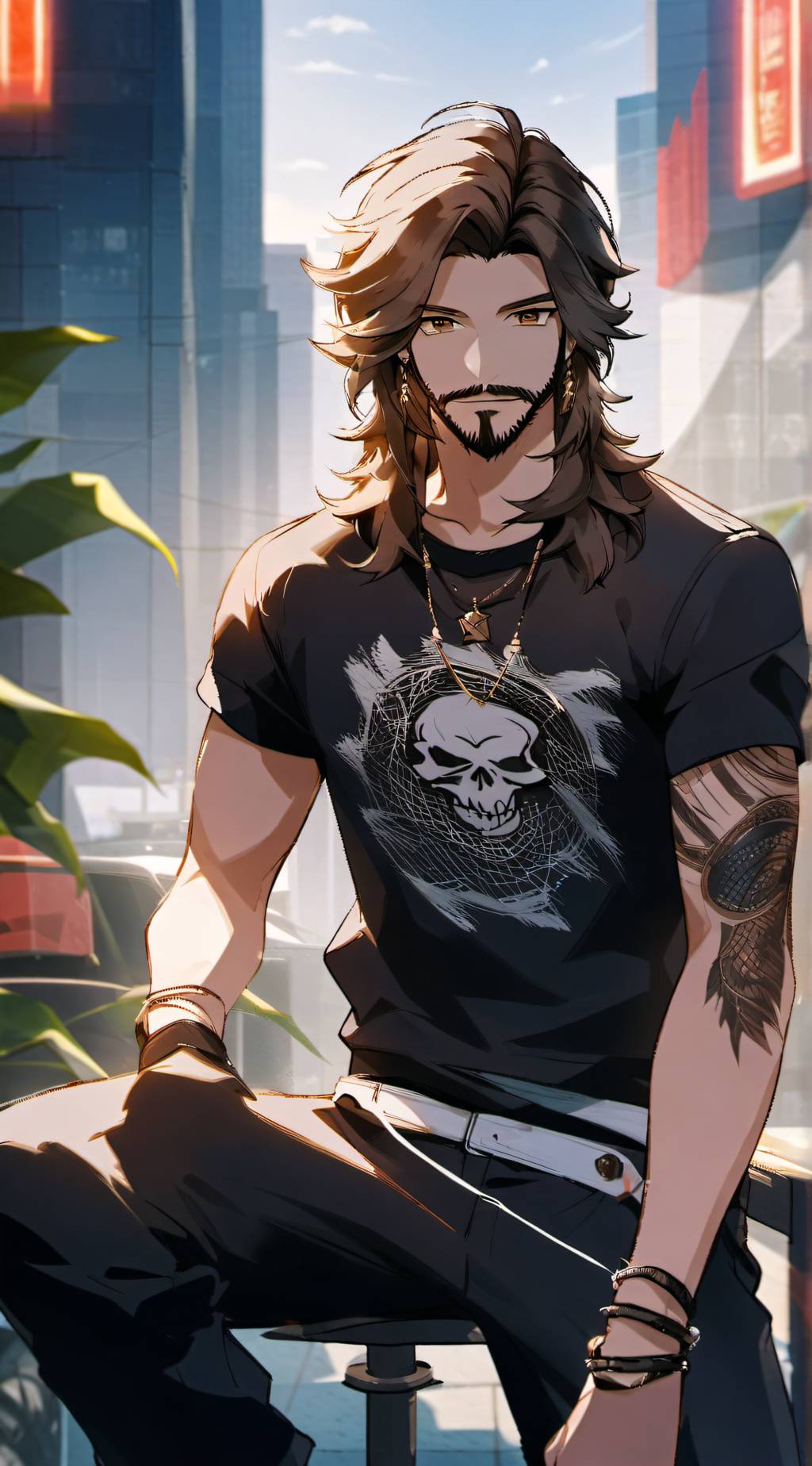 ai character: Leander background