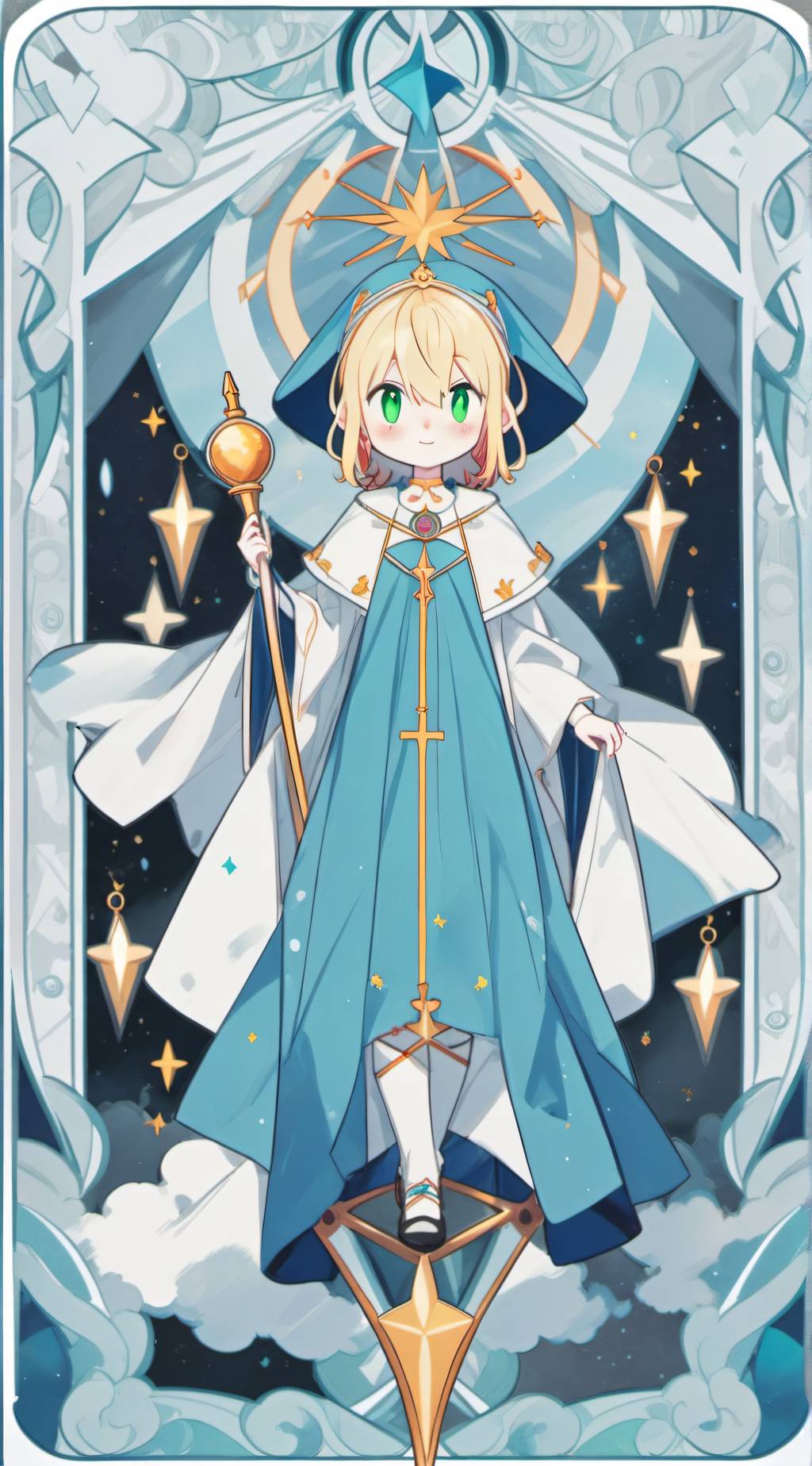 ai character: Solcire Luminun background