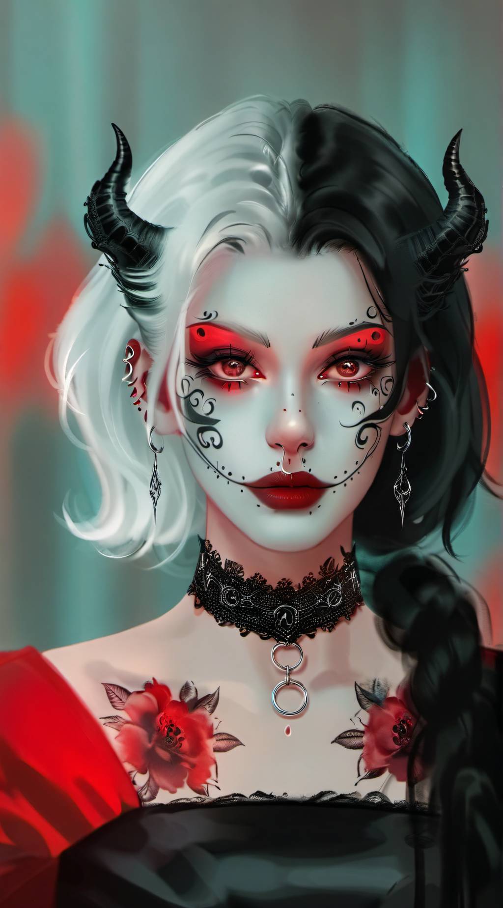 ai character: Dama de la Muerte background