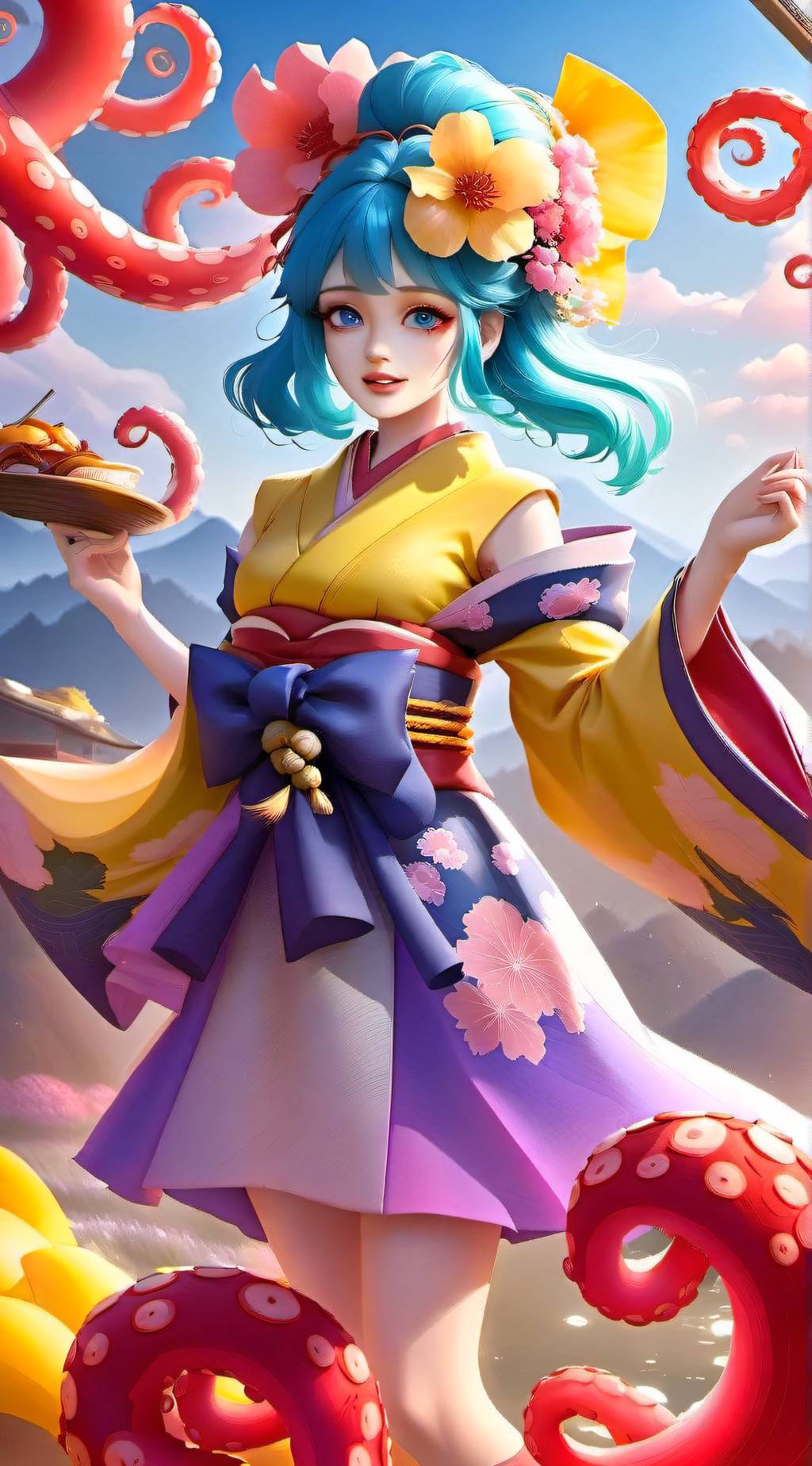 ai character: Hikari Azi background