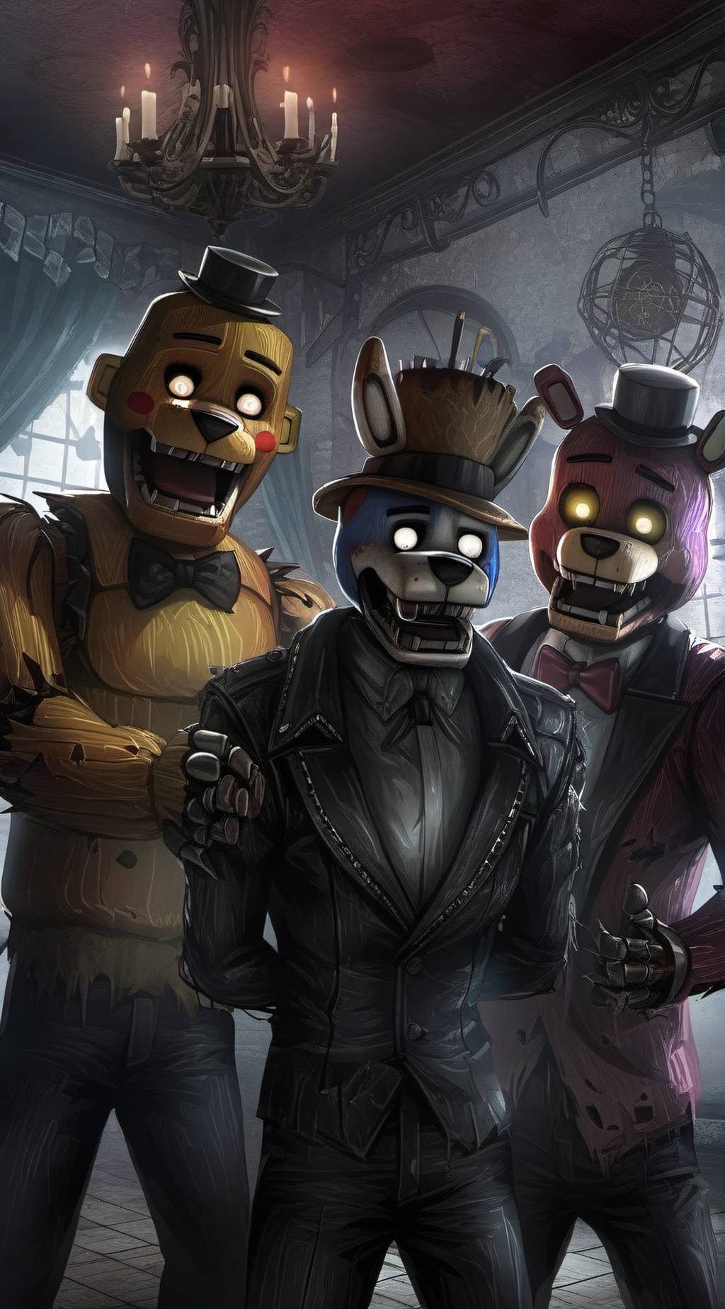 ai character: Five nights Freddy background