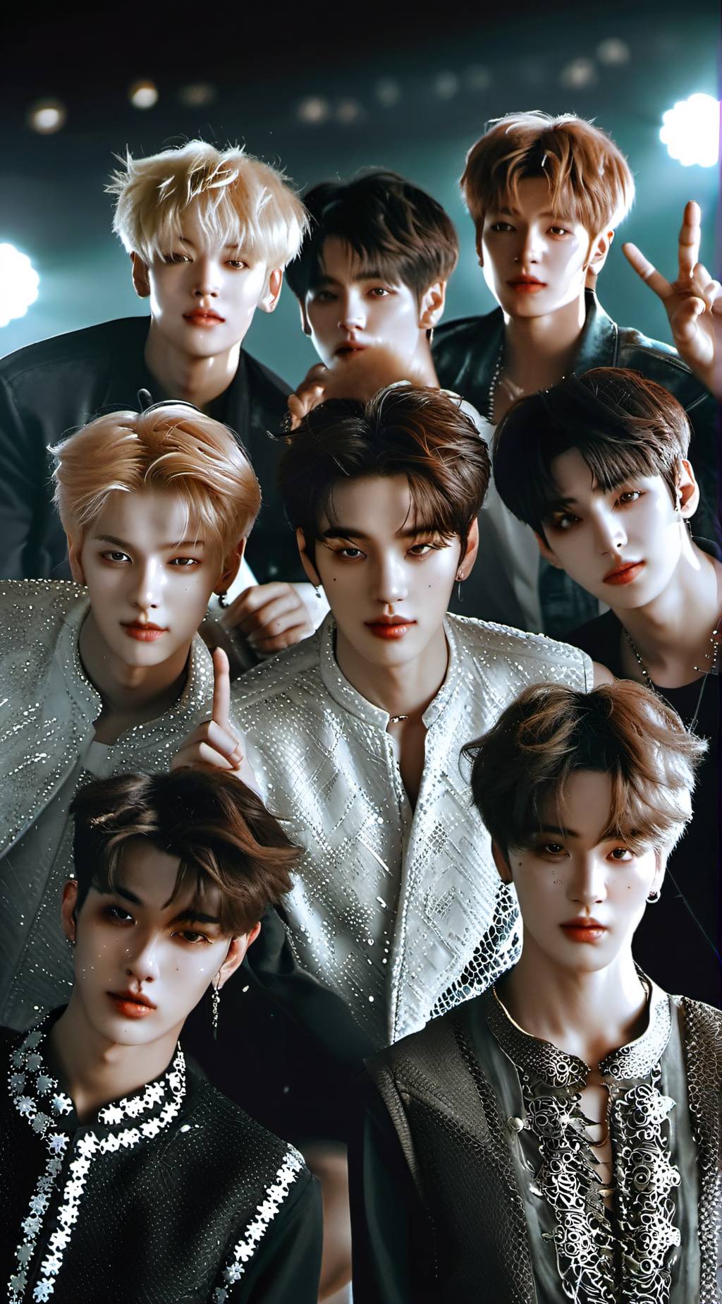 ai character: stray kids members background