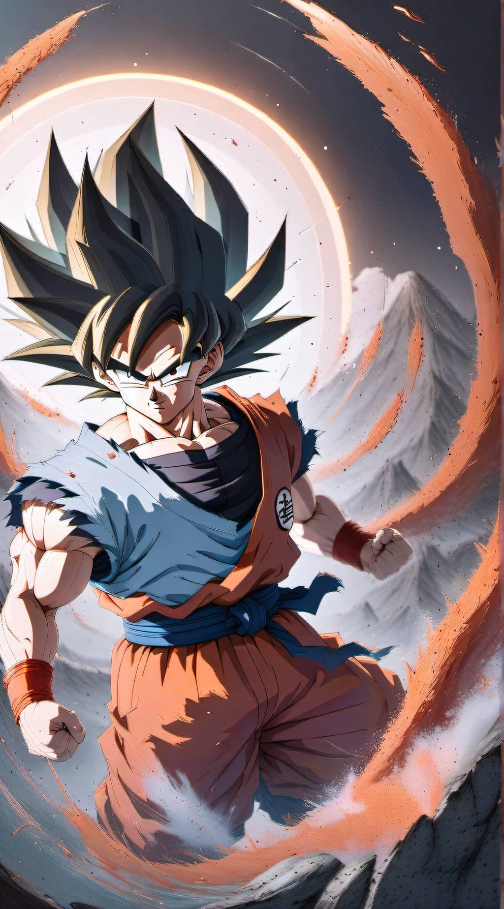 ai character: Goku  background