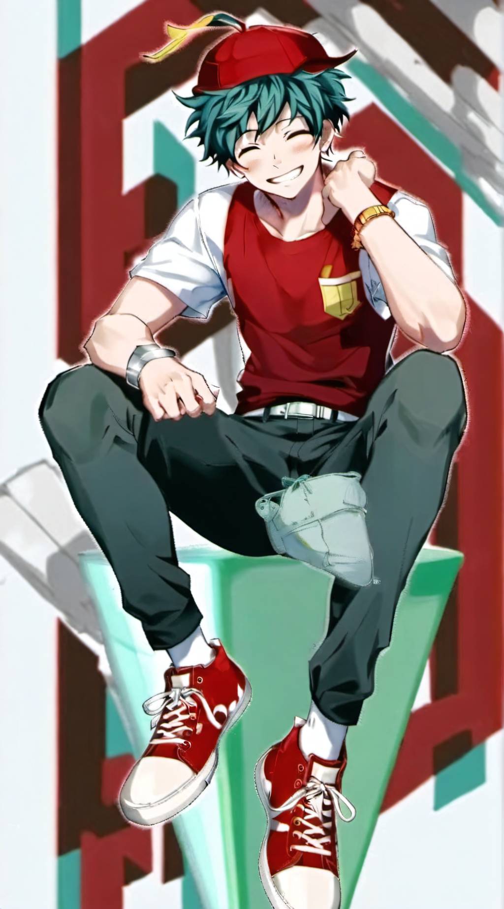 ai character: °Mha Christmas° background